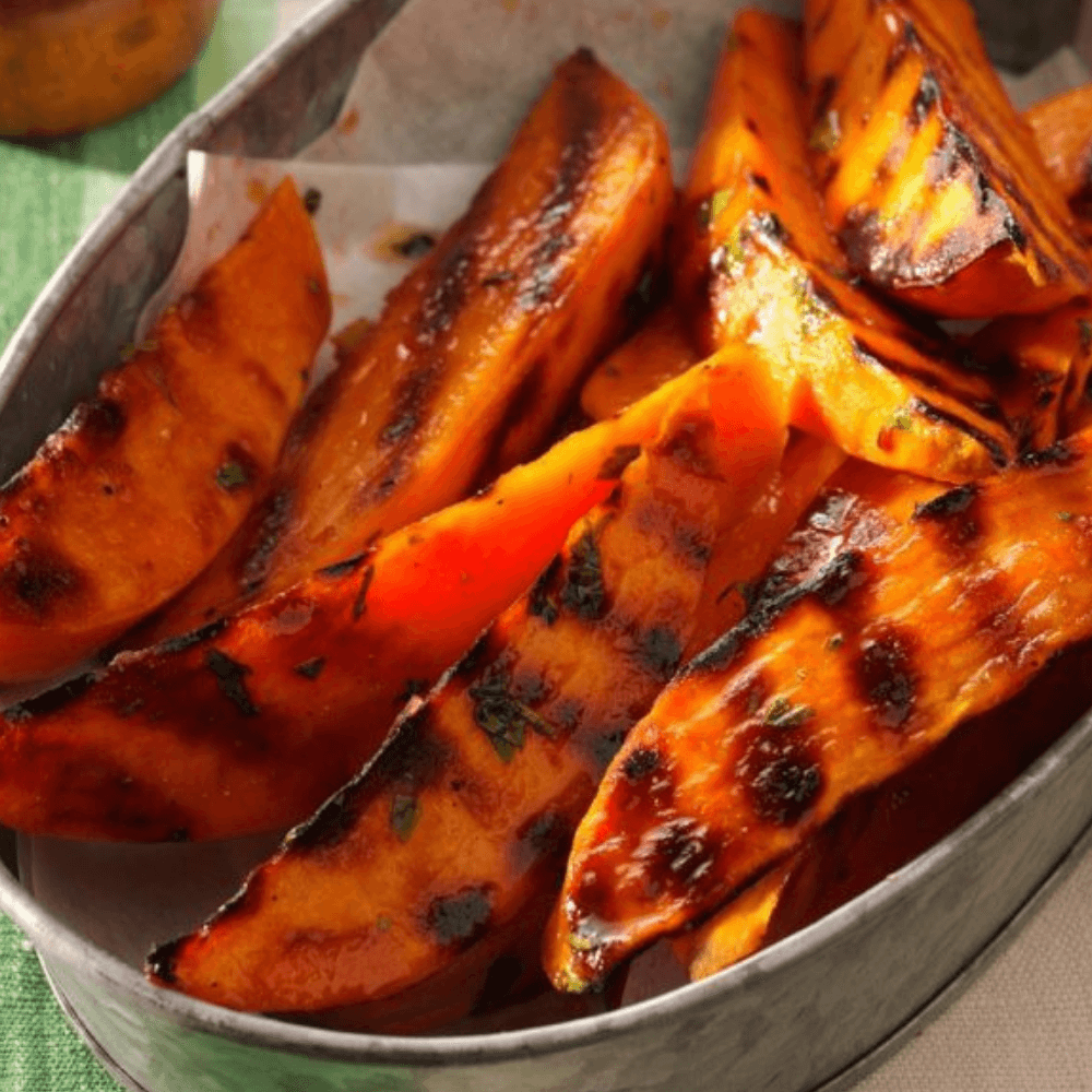 Grilled Balsamic and Lime Sweet Potato